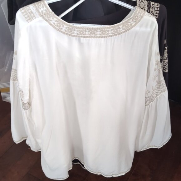 XXL - Chelsea Theodore Long Sleeve Flared Shirt - Picture 2 of 6